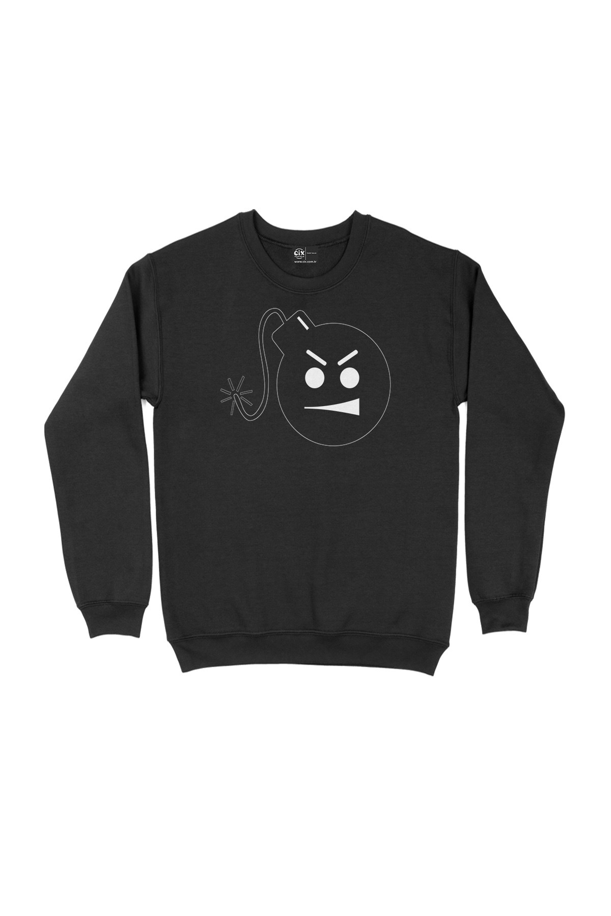 Patlamaya Hazır Bomba Siyah Sweatshirt