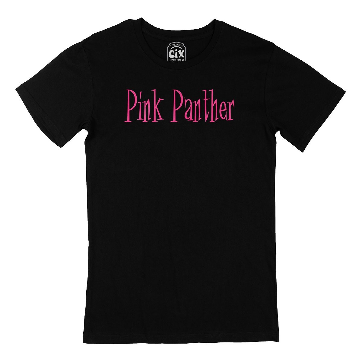 Pembe Panter Siyah Tişört
