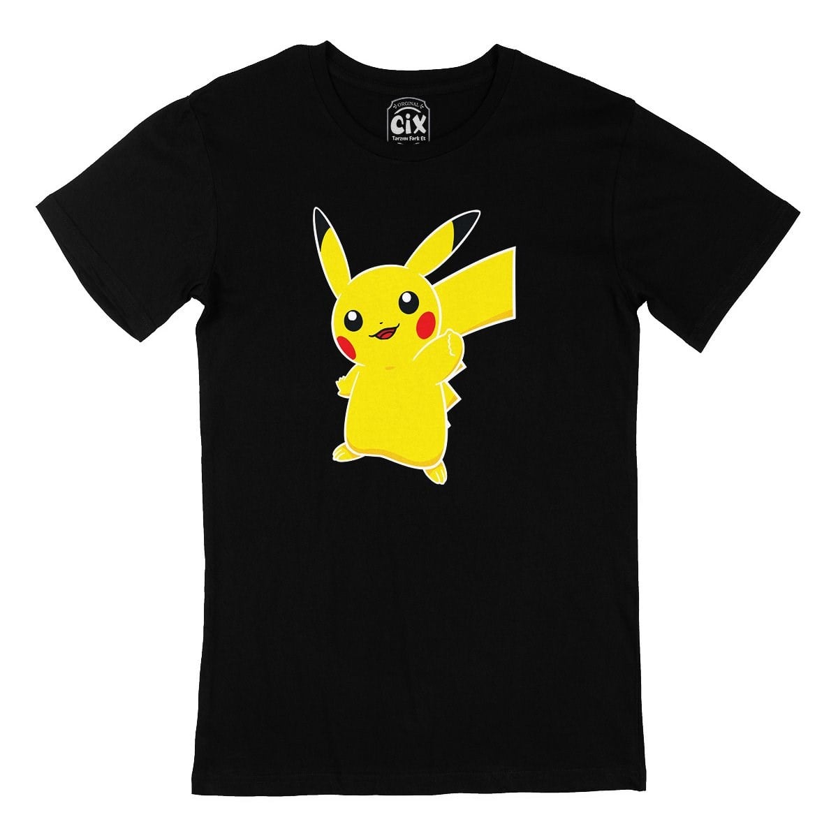 Pikachu Siyah Tişört