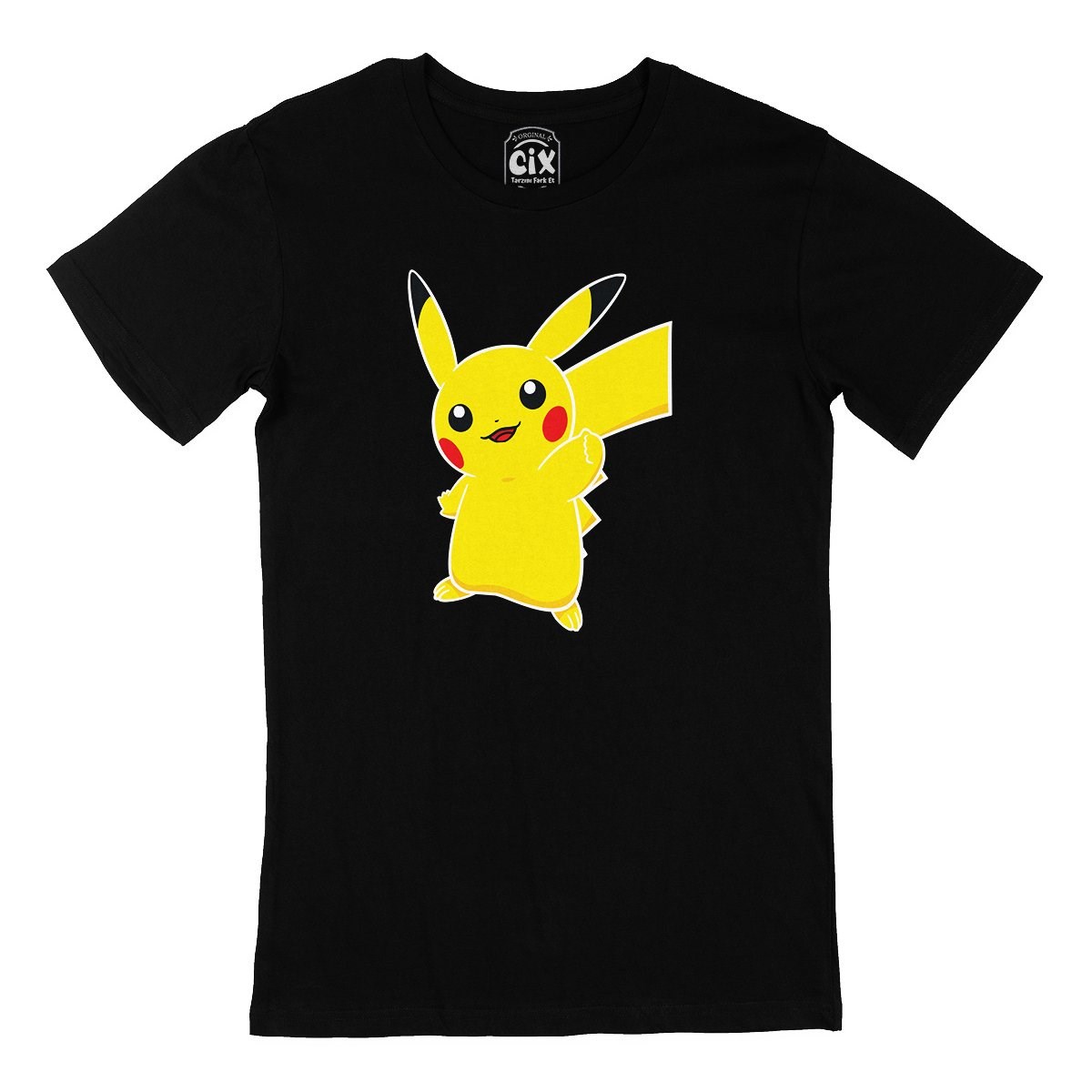Pikachu Siyah Tişört