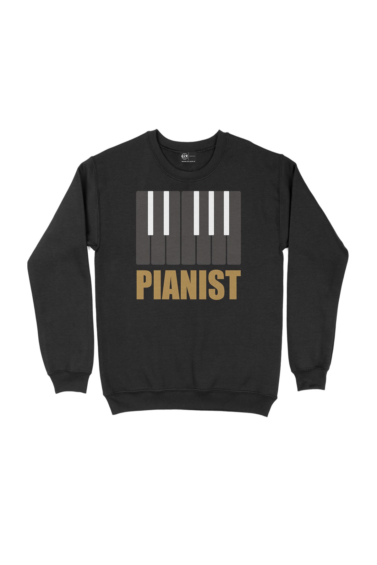 Piyanist Siyah Sweatshirt