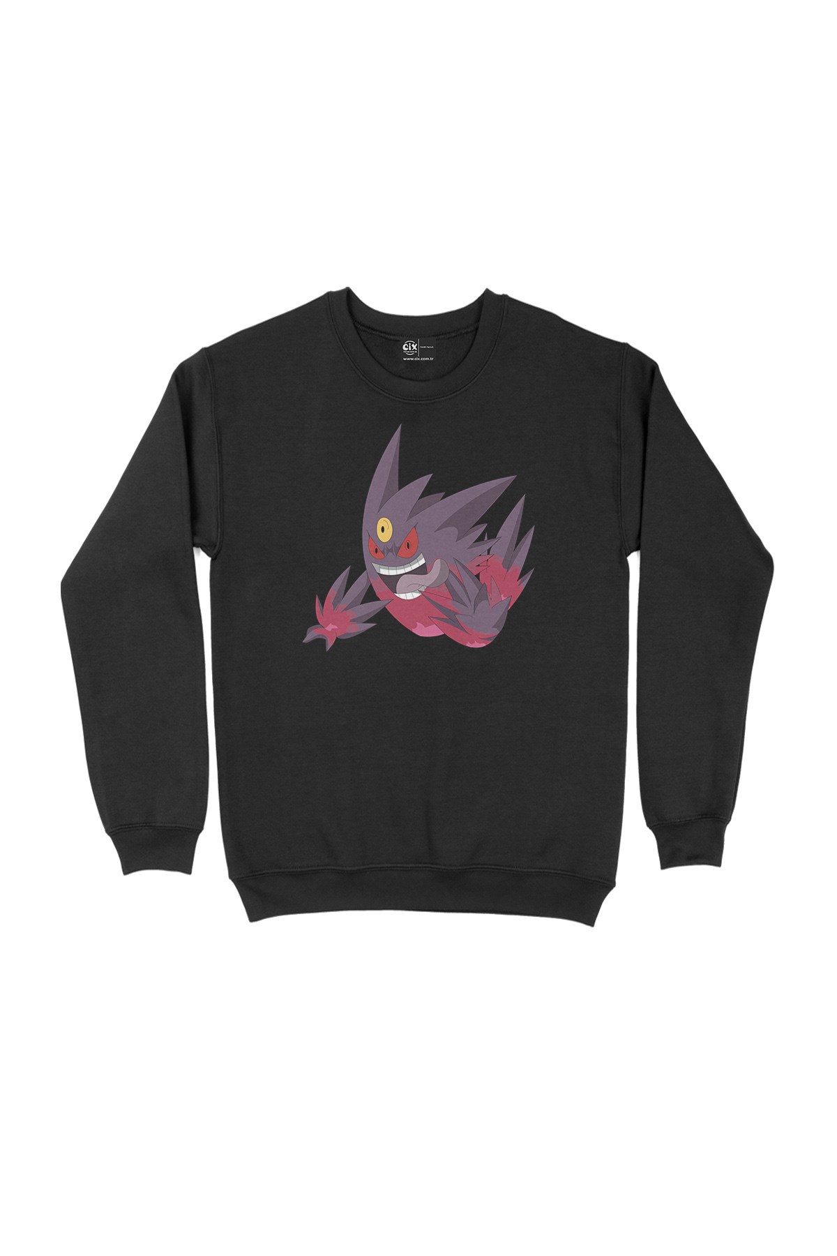 Pokemon Mega Gengar Siyah Sweatshirt