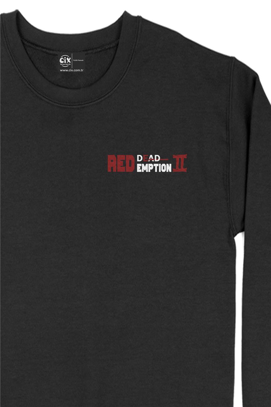 Redemption Cep Tasarım Baskılı Sweatshirt
