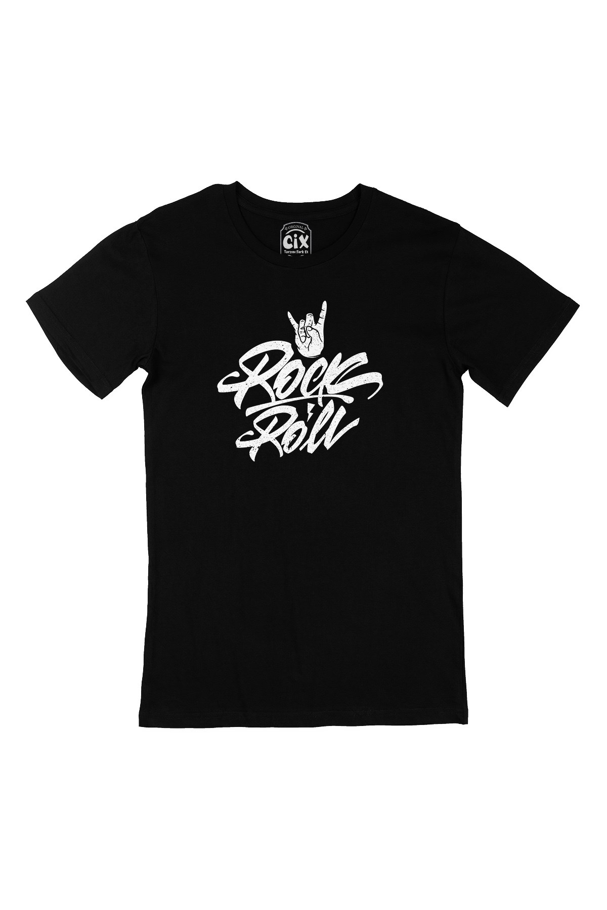 Rock And Roll Hand Siyah Tişört