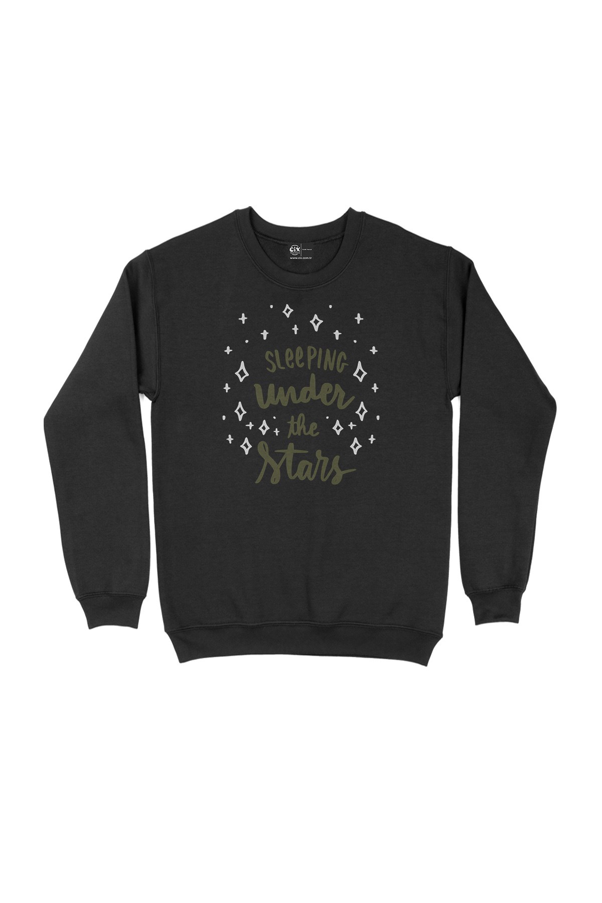 Sleeping Under The Stars Siyah Sweatshirt