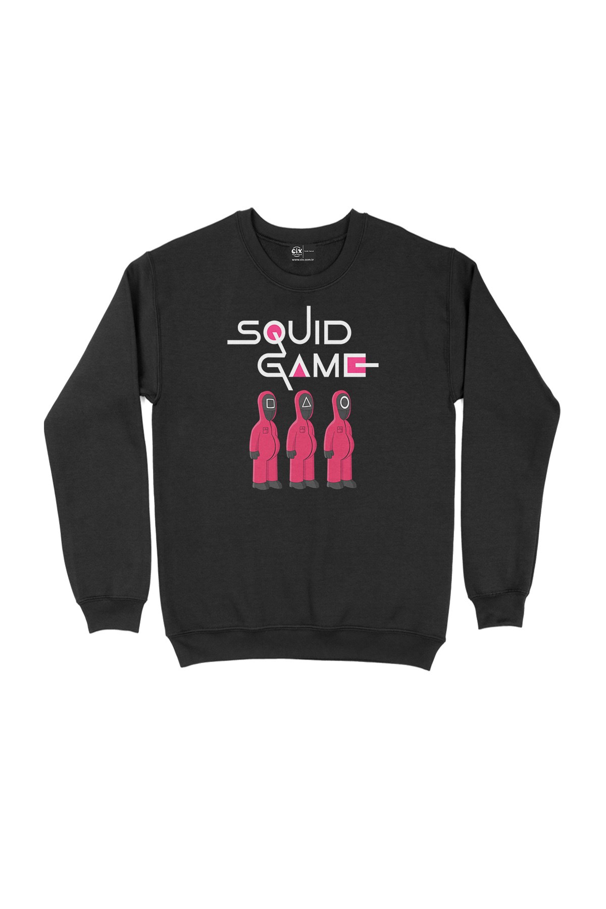 Squid Game Simpson Siyah Sweatshirt 