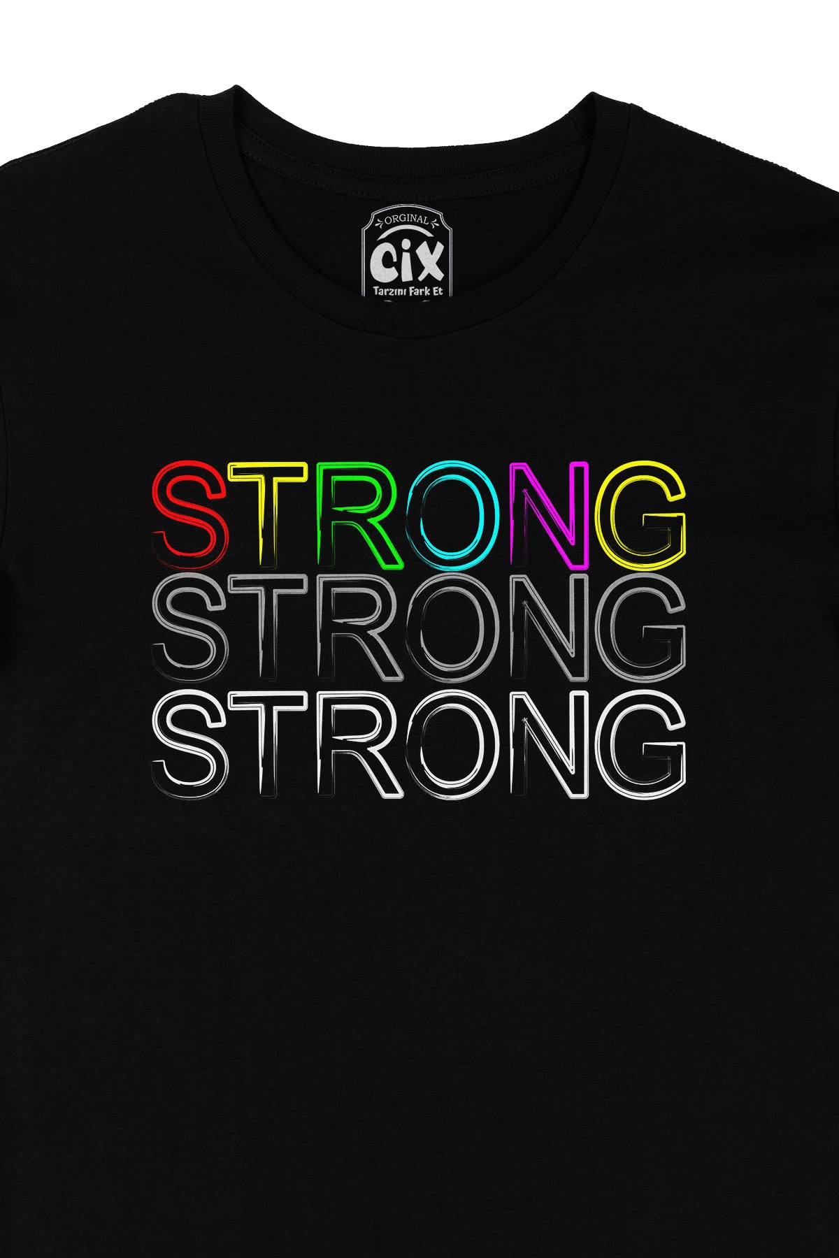 Strong Güçlü Siyah Tişört