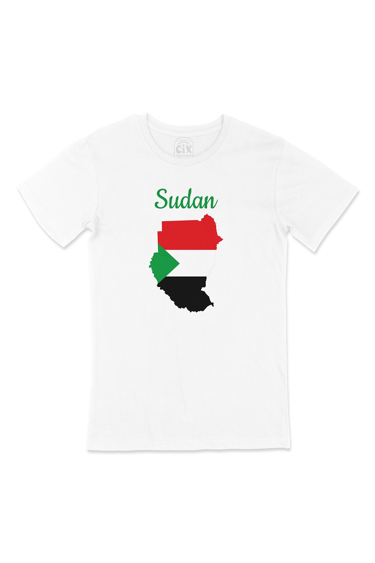 Sudan Haritalı ve Bayraklı Tişört