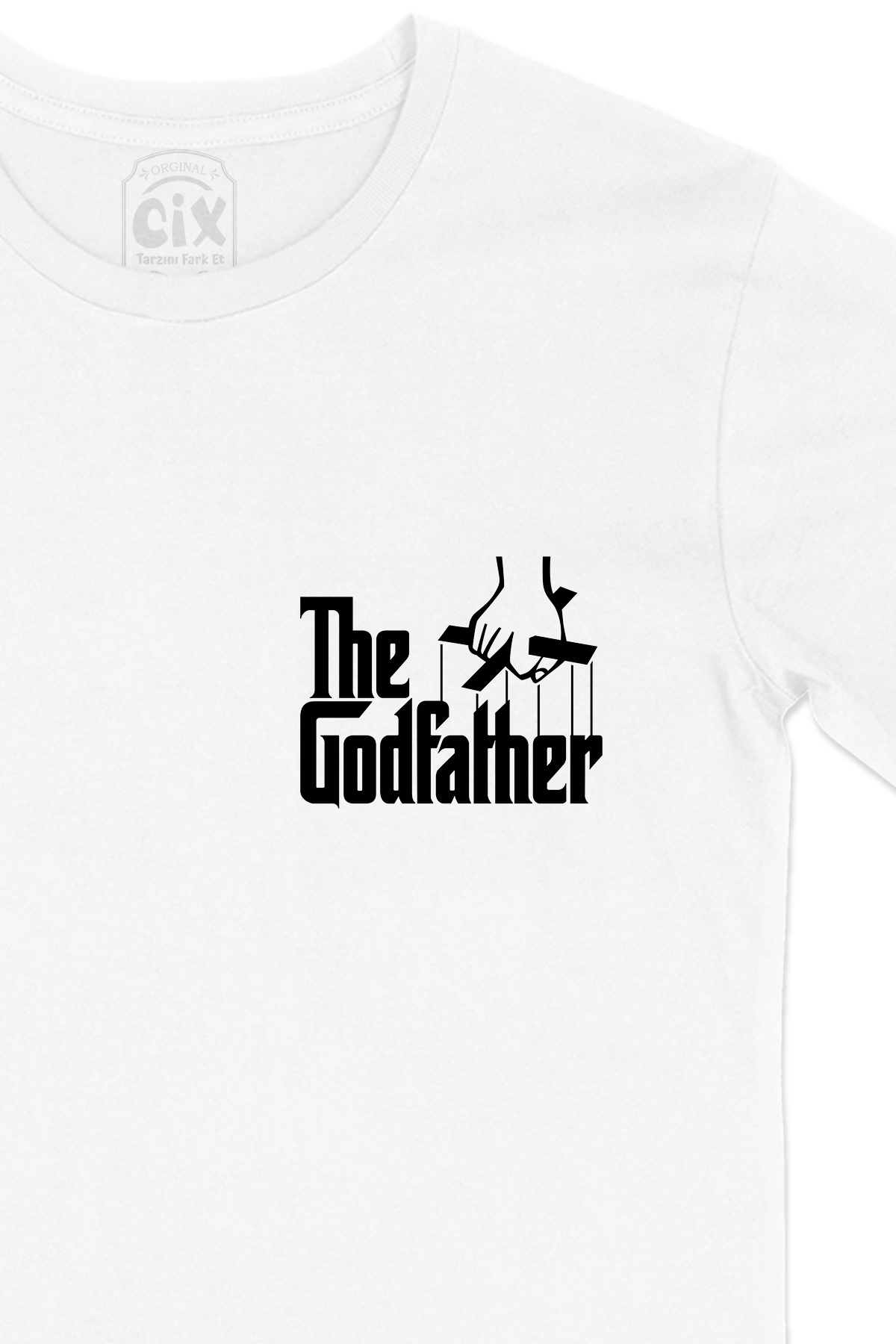 The Godfather Cep Logo Tasarımlı Beyaz Tişört