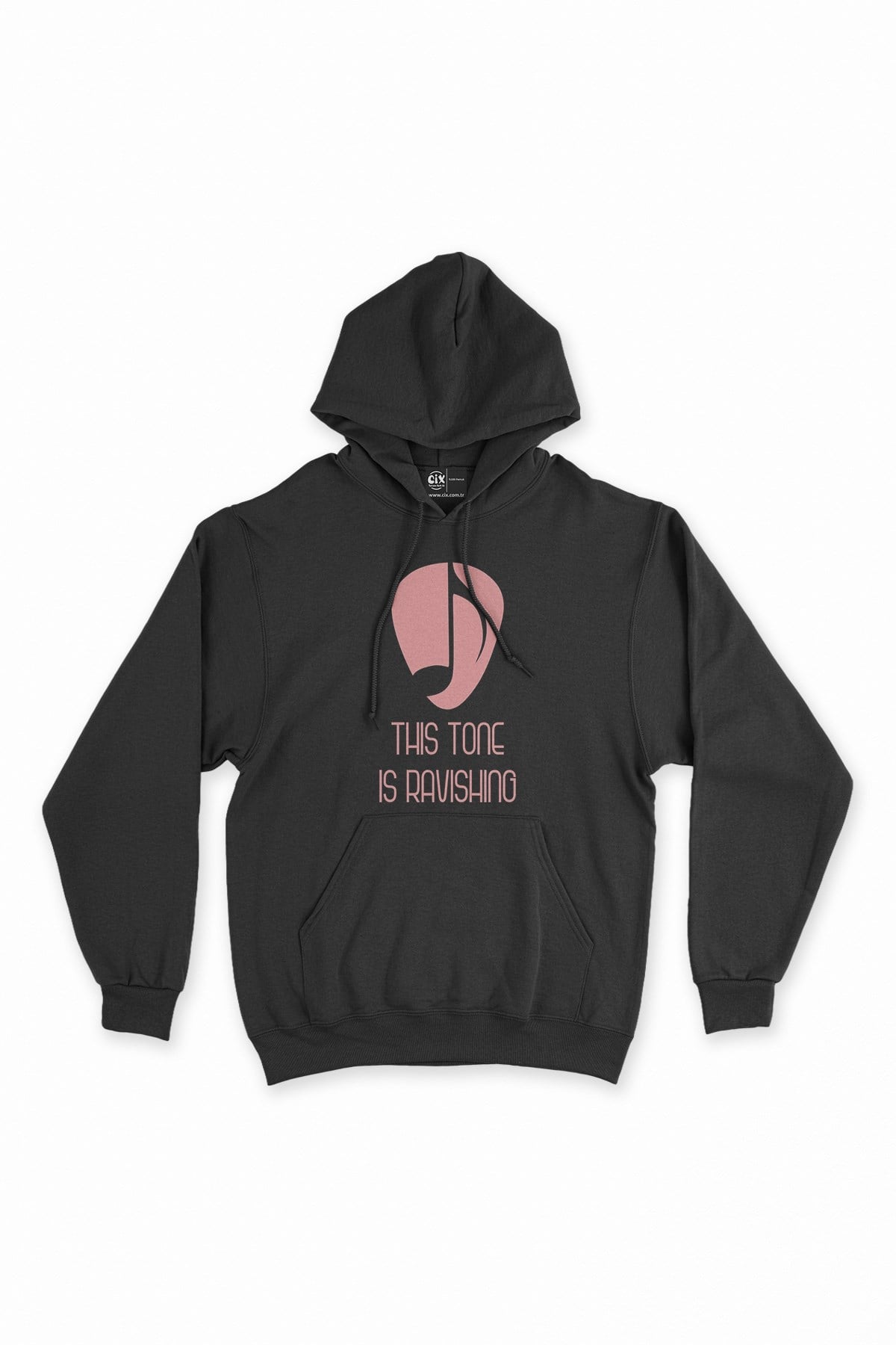 This Tone Is Ravishing Siyah Kapşonlu Sweatshirt Hoodie