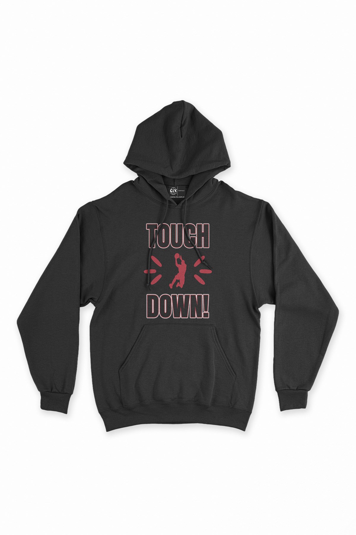 Touch And Down Basketball Siyah Kapşonlu Sweatshirt Hoodie