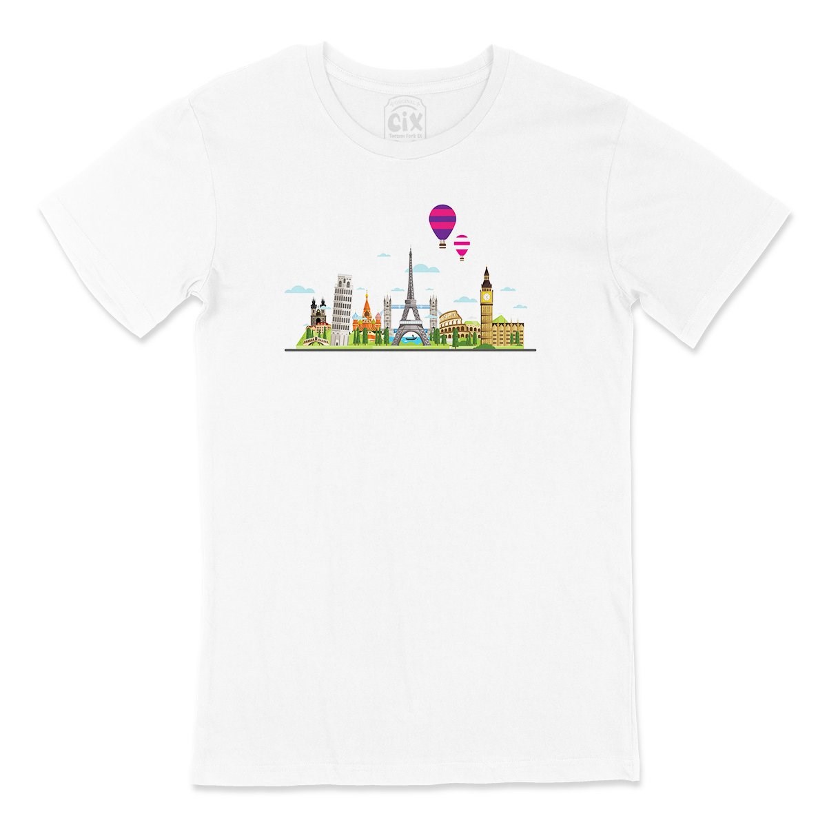 Travel To Europe Tasarımlı Tişört