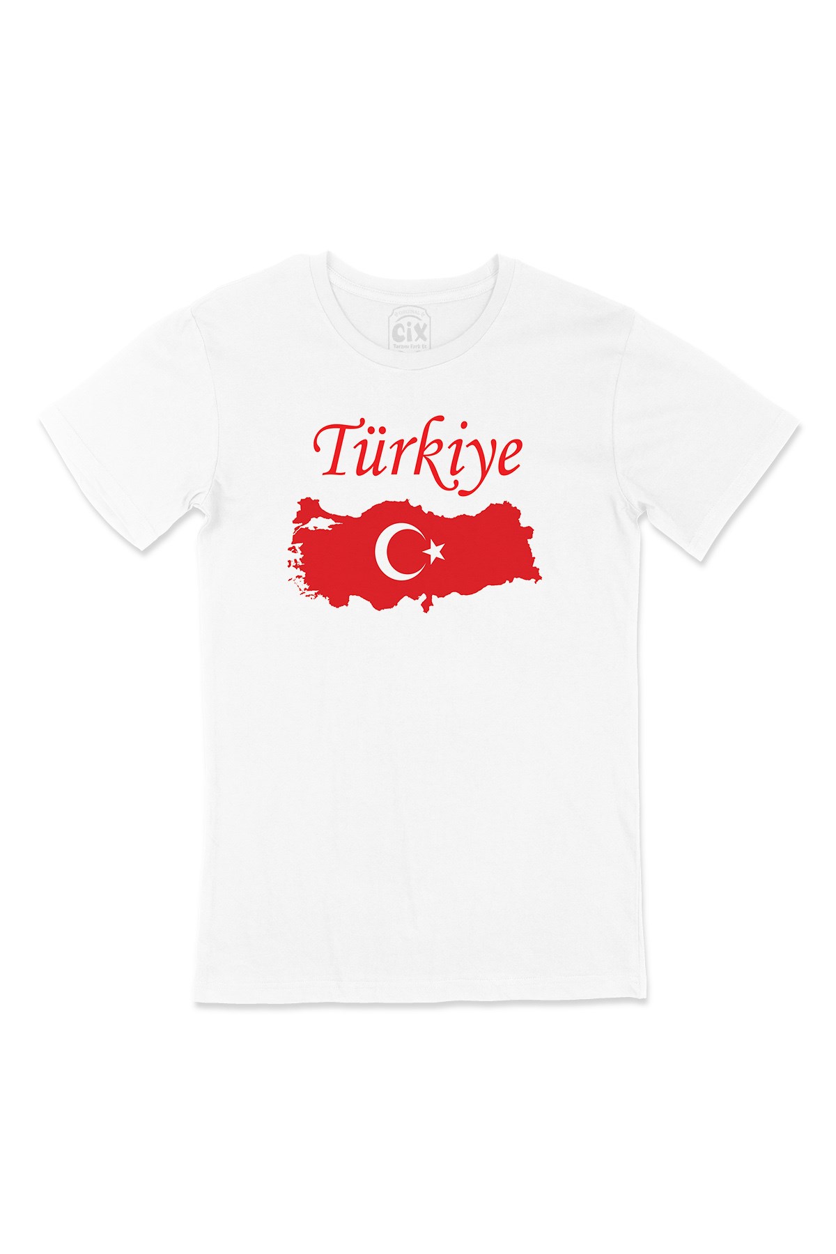Türkiye Haritalı ve Bayraklı Tişört