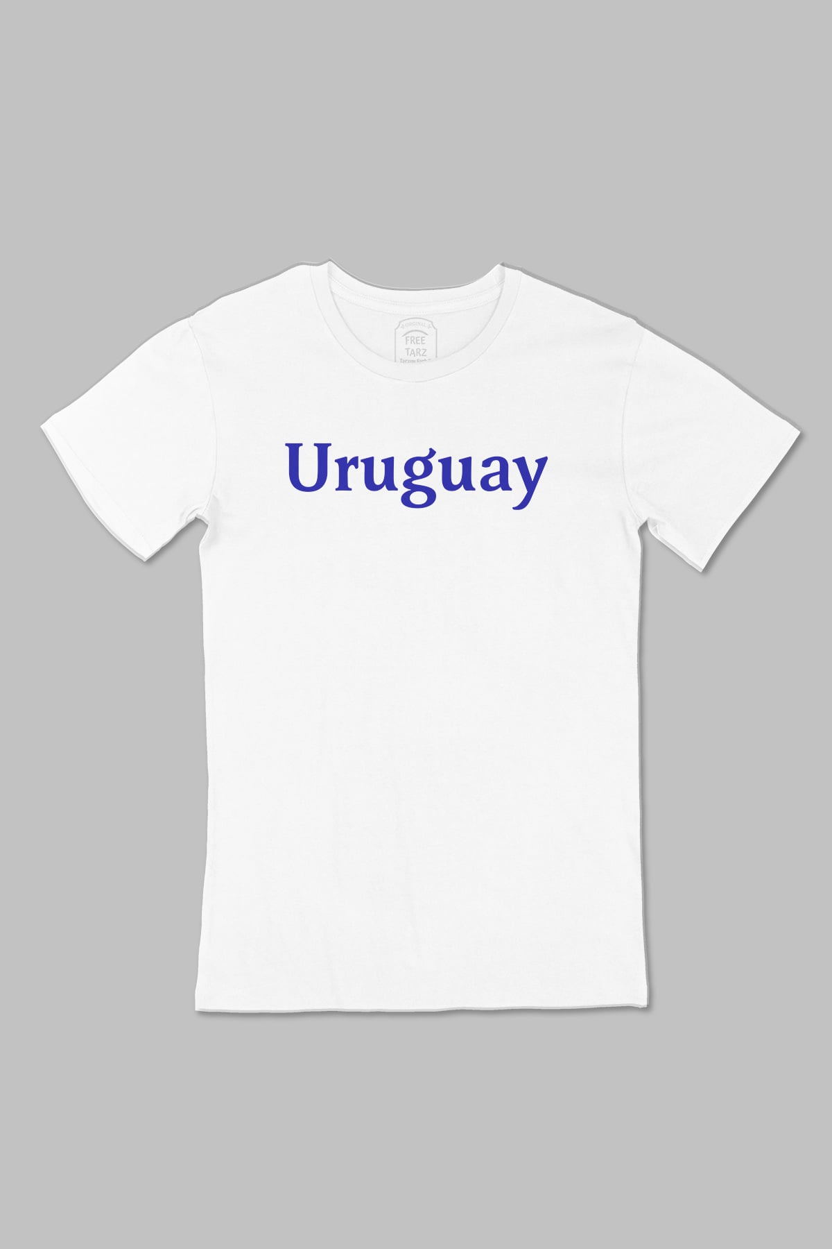 Uruguay Büyük Baskılı Beyaz Tişört