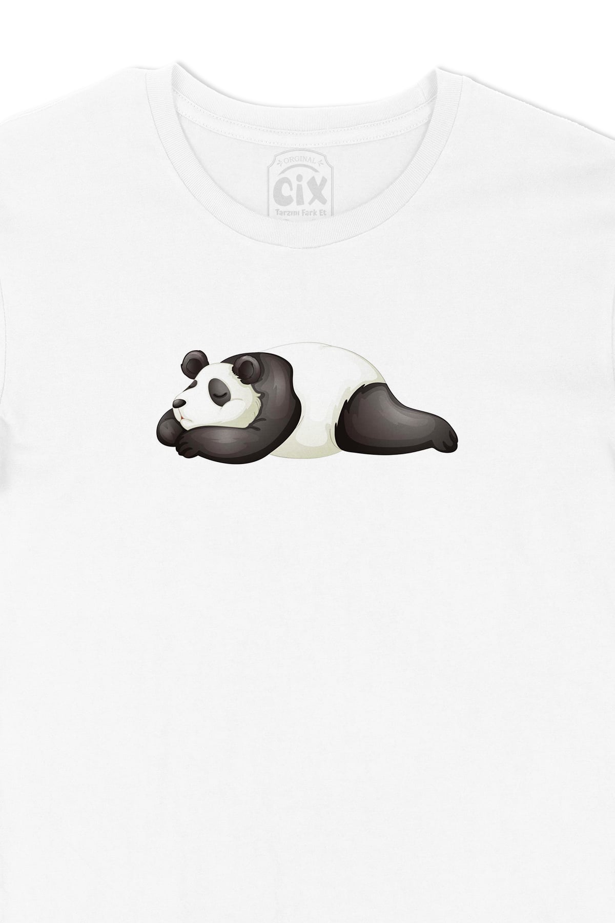 Uyuyan Panda Baskılı Tişört