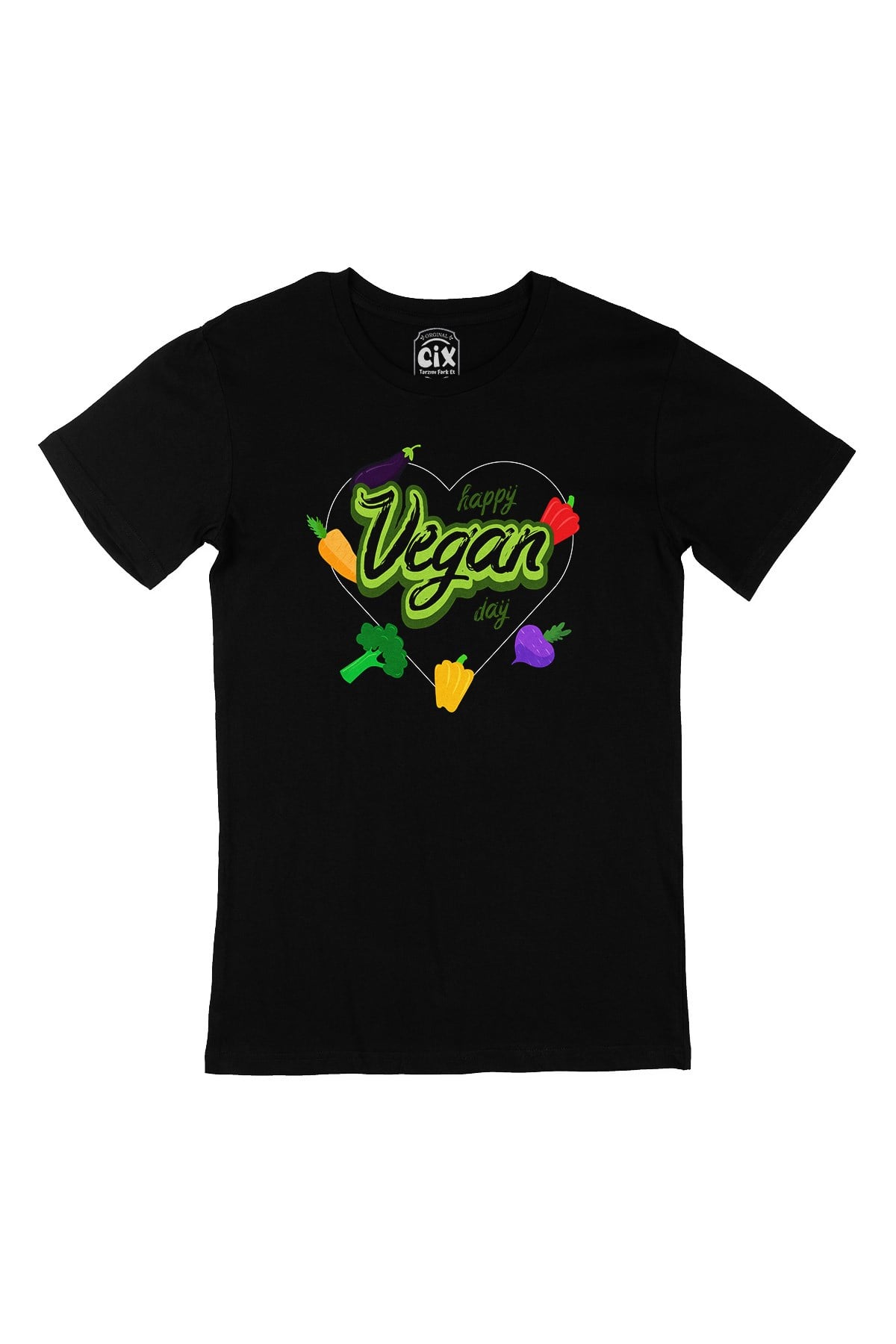 Vegan Day Siyah Tişört