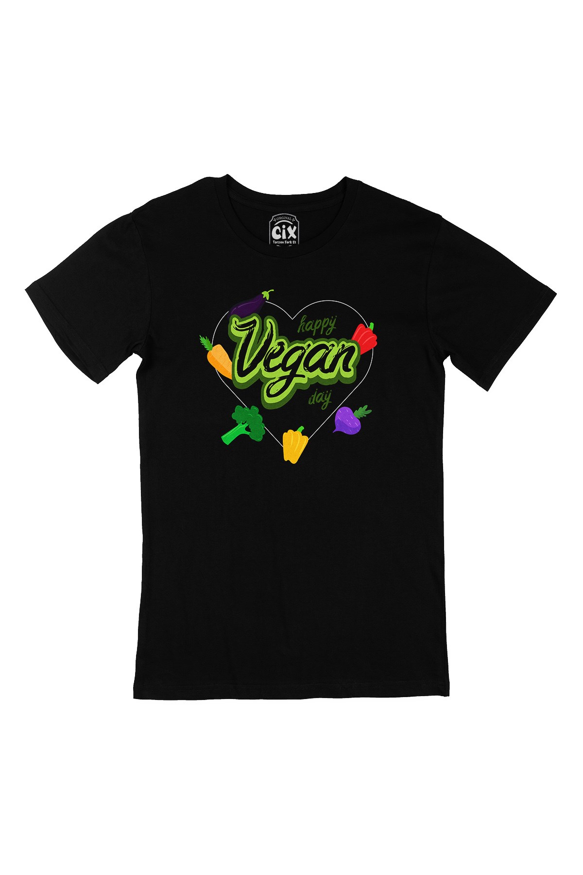 Vegan Day Siyah Tişört