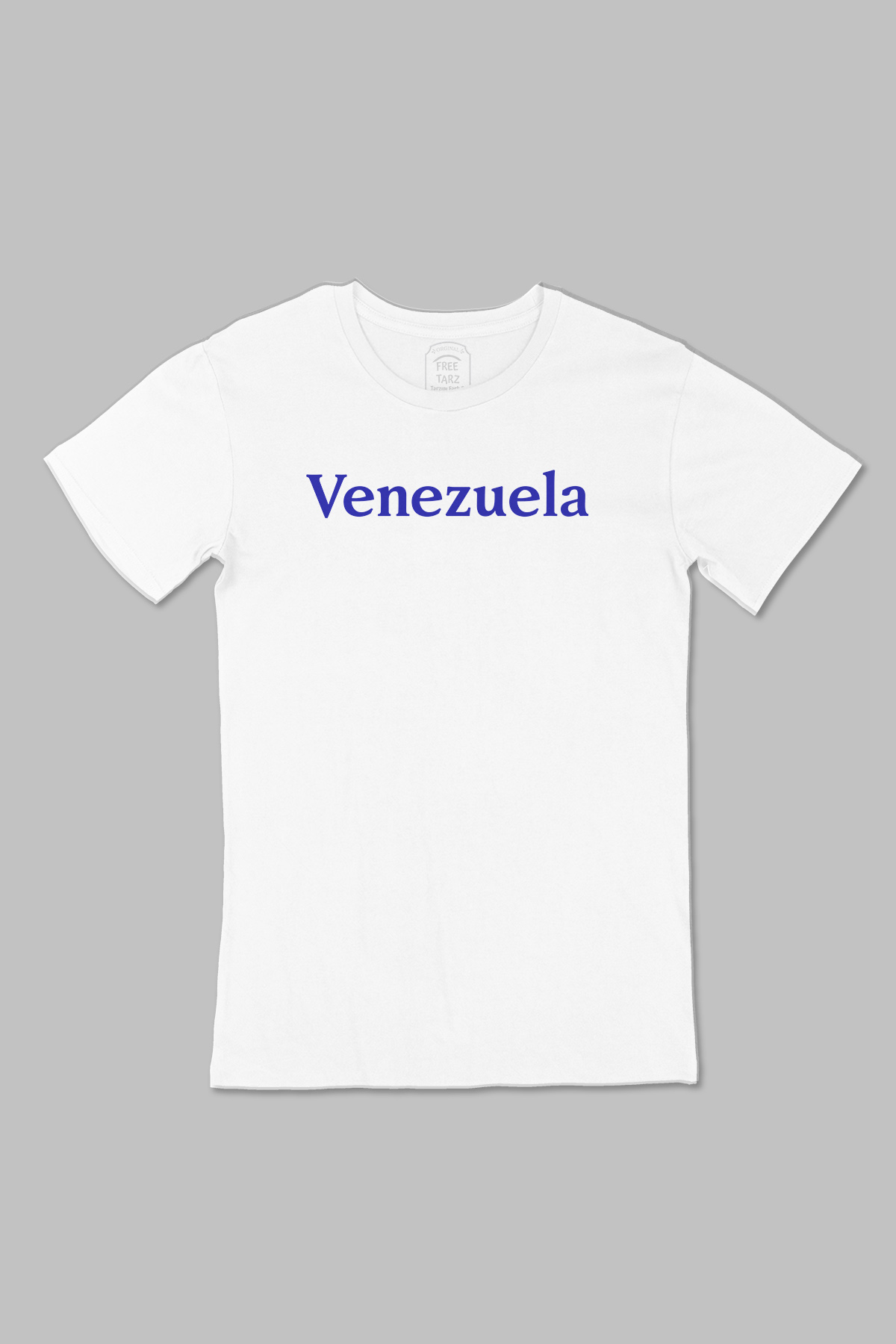 Venezuela Büyük Baskılı Beyaz Tişört