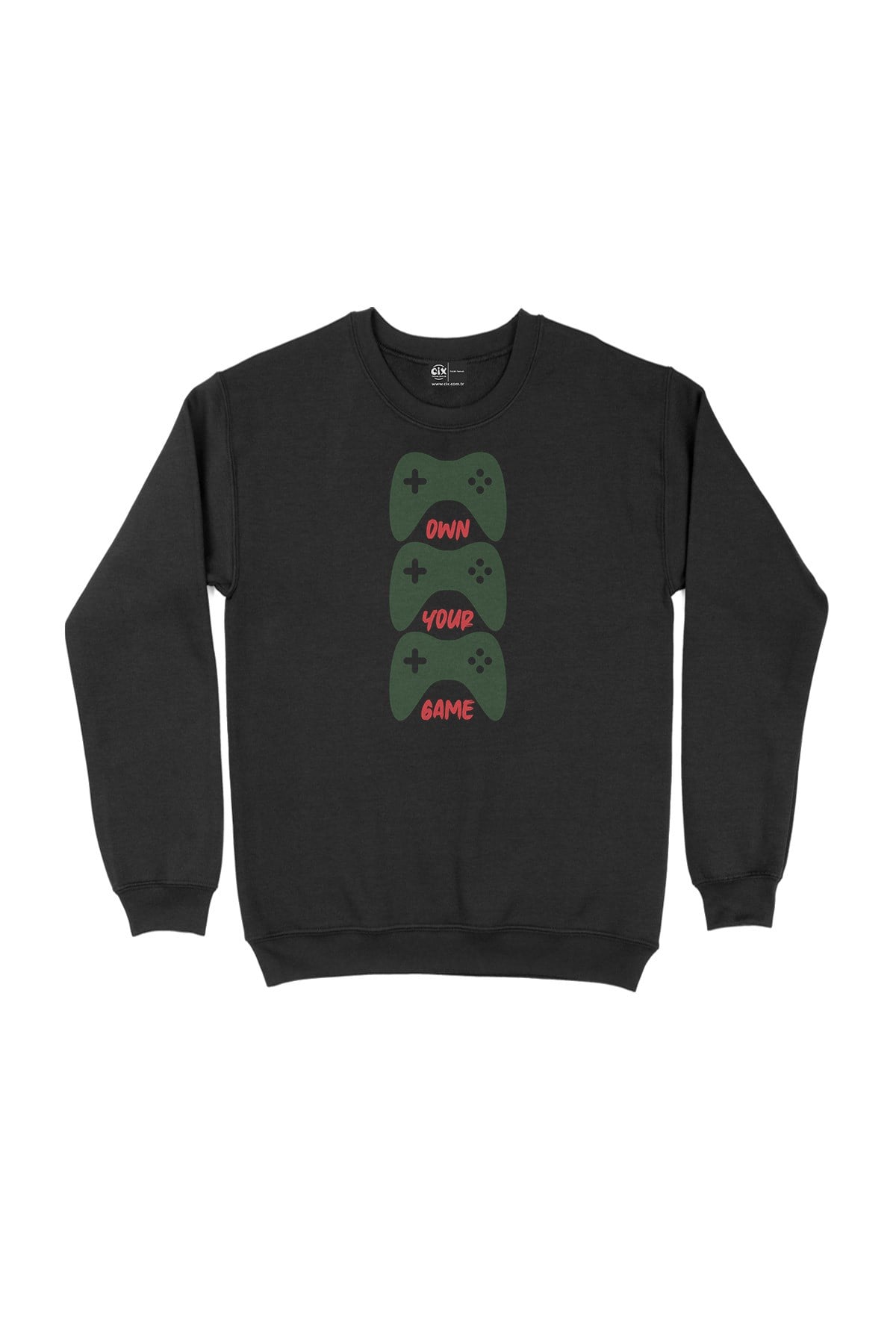 Yeşil Own Your Game Siyah Sweatshirt