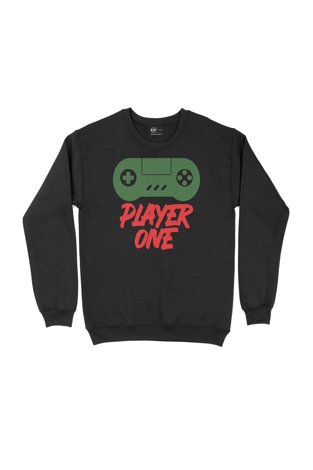 Yeşil Player Siyah Sweatshirt