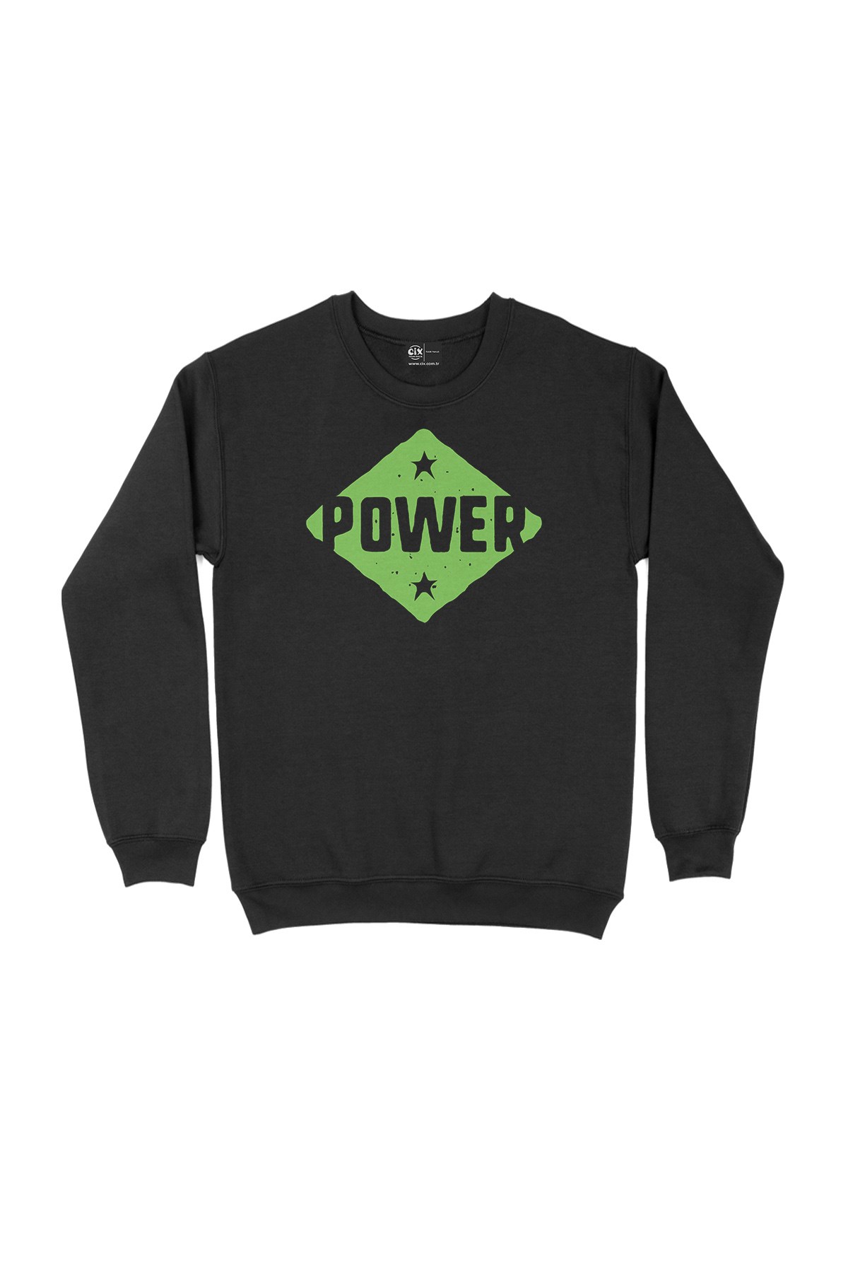 Yeşil Power Siyah Sweatshirt