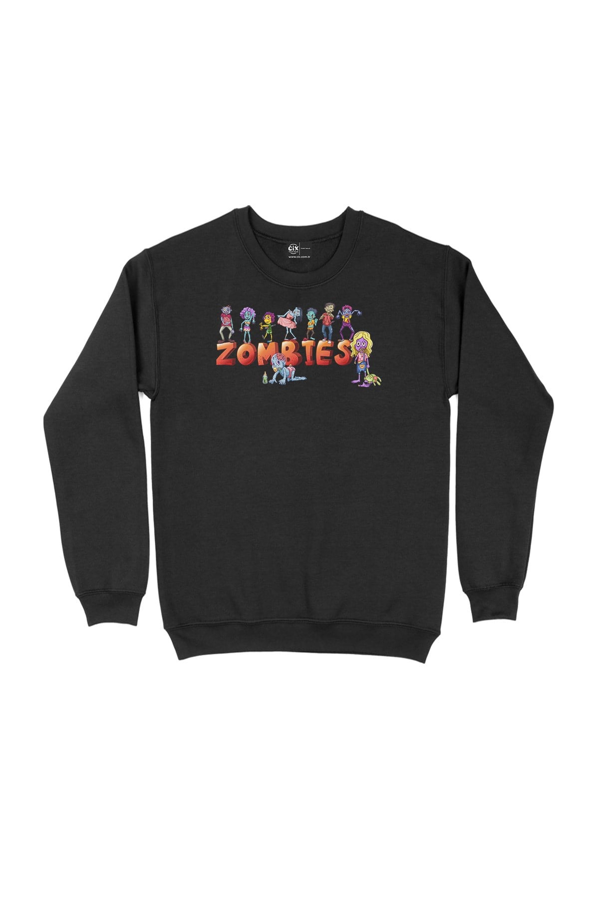 Zombies Siyah Sweatshirt