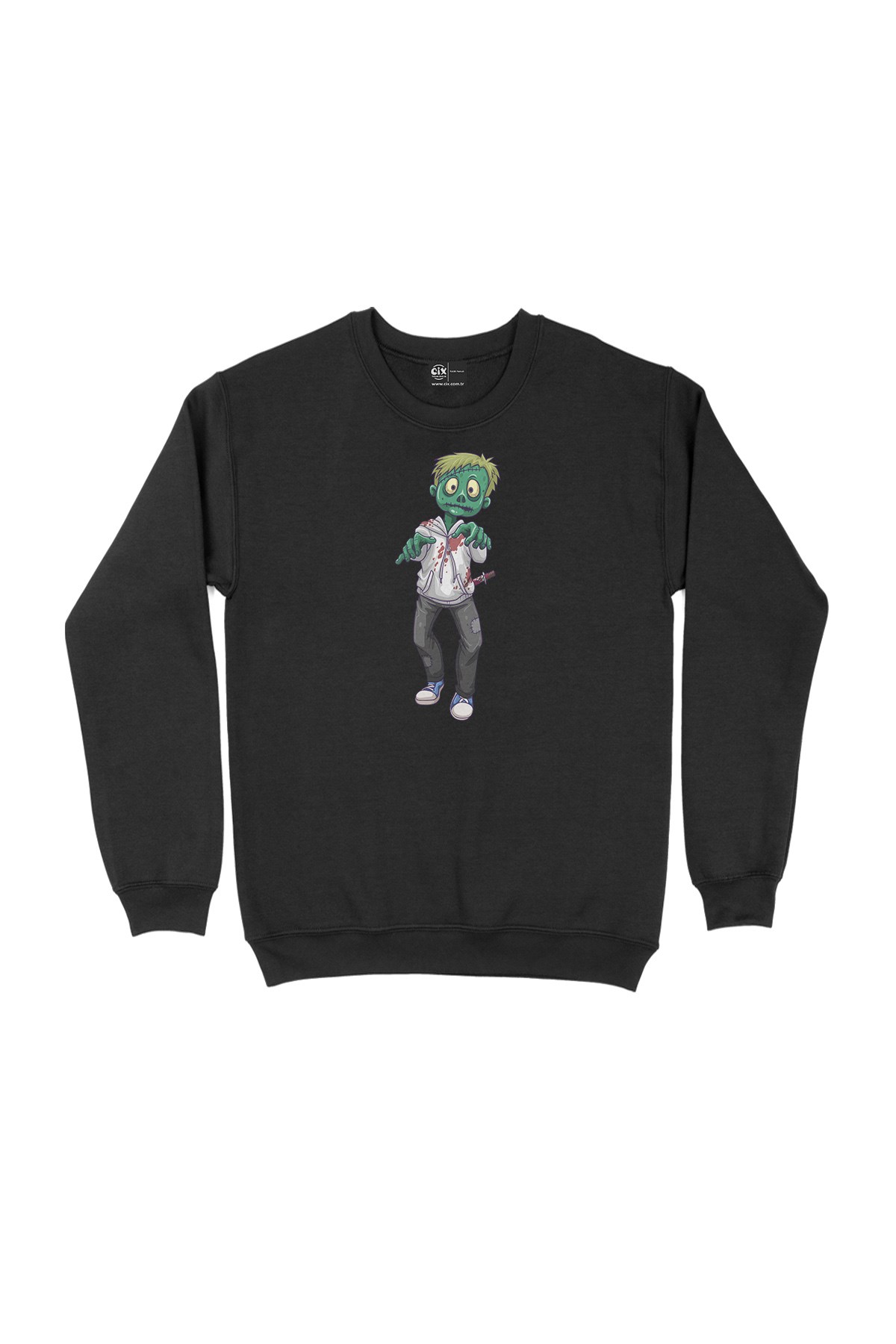 Zombies Son Siyah Sweatshirt