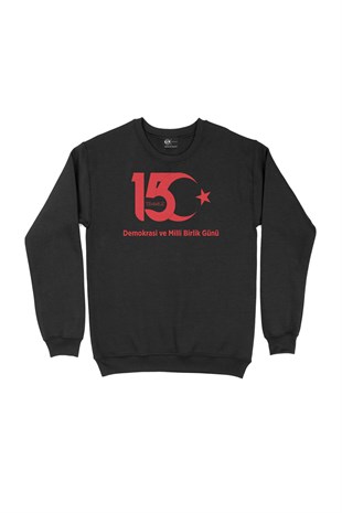 15 Temmuz Baskılı Sweatshirt