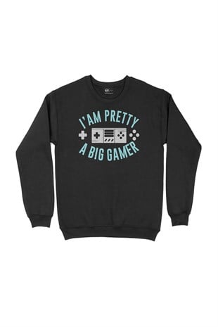 A big Gamer Siyah Sweatshirt