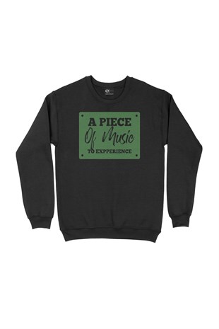 A Piece Of Music Siyah Sweatshirt