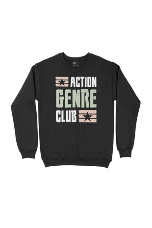 Action Genre Club Siyah Sweatshirt
