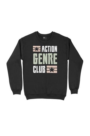 Action Genre Club Siyah Sweatshirt