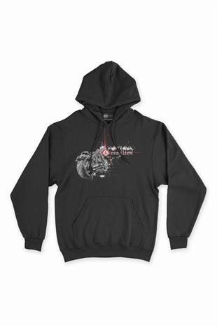 Adrenaline Motor Sport Kapşonlu Sweatshirt Hoodie