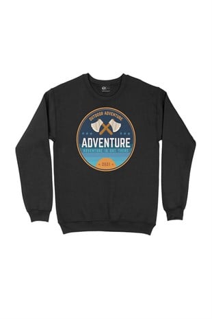 Adventure 2021 Siyah Sweatshirt