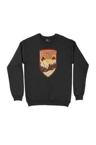 Adventure Club Siyah Sweatshirt