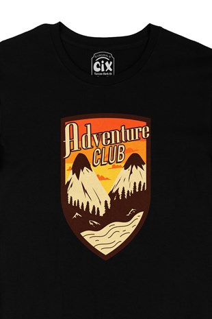 Adventure Club Siyah Tişört