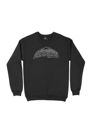Adventure Siyah Sweatshirt