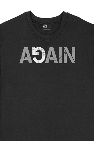 Again Tekrar Siyah Sweatshirt