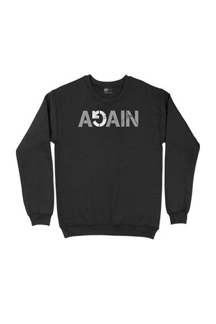 Again Tekrar Siyah Sweatshirt