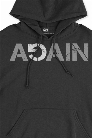 Again Tekrar Siyah Sweatshirt Hoodie