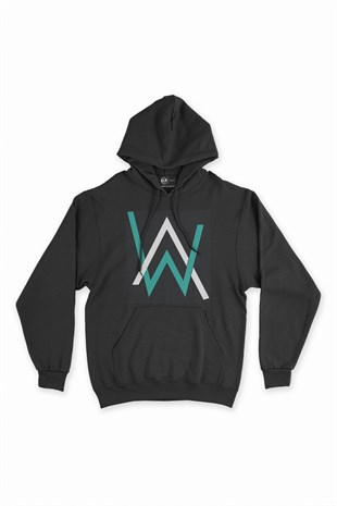 Alan Walker Siyah Kapşonlu Sweatshirt Hoodie