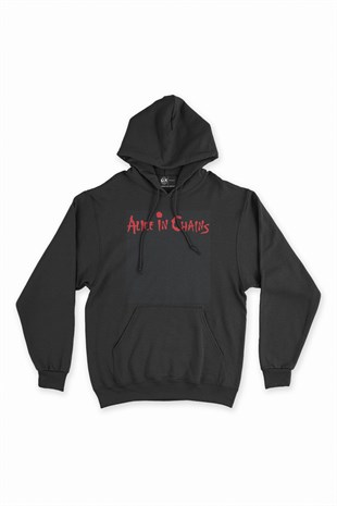 Alice In Chains Siyah Kapşonlu Sweatshirt Hoodie