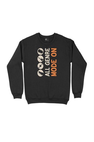 All Genre Mode On Siyah Sweatshirt