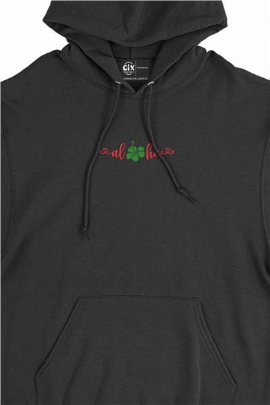 Aloha Yonca Minimal Kapşonlu Sweatshirt Hoodie
