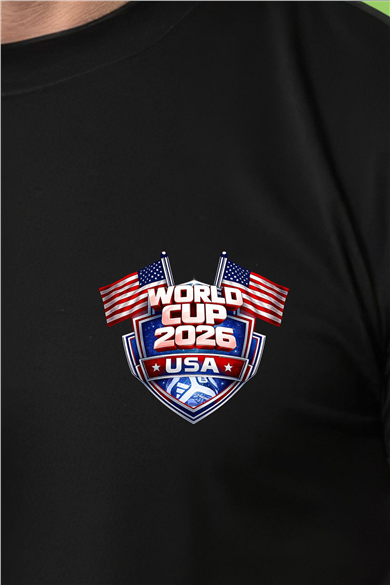 Amerika Dünya Kupası 2026 Siyah Tişört