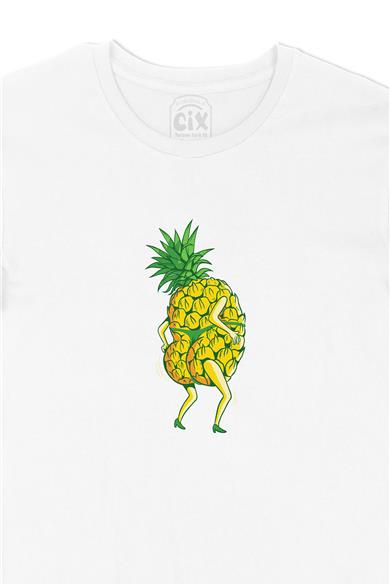 Ananas Girl Beyaz Tişört