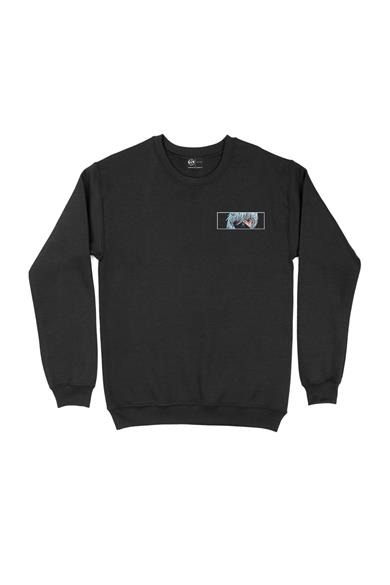 Anime Çocuk Cep Tasarım Baskılı Sweatshirt