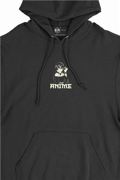 Anime Music Girl Minimal Kapşonlu Sweatshirt Hoodie