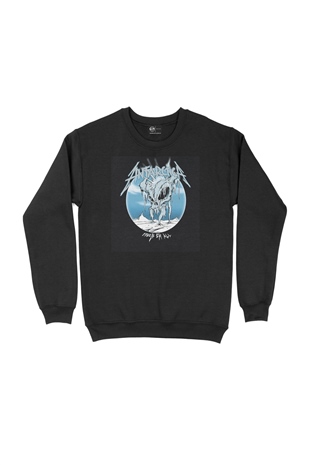 Antichrist Freeze Em All Antarctica Siyah Sweatshirt