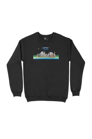 Around The World Siyah Sweatshirt